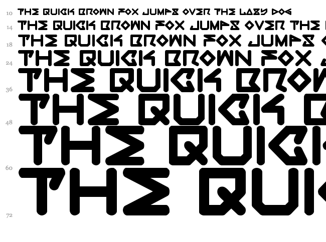 Rec font waterfall
